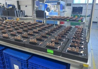 Component potting production line